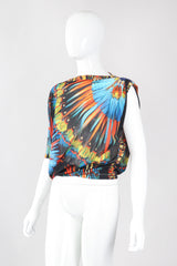 Recess Los Angeles Vintage Jean Paul Gaultier Soleil Soleil Asymmetrical Mesh Batwing Top
