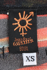 Recess Los Angeles Vintage Jean Paul Gaultier Soleil Soleil Asymmetrical Mesh Batwing Top