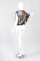 Recess Los Angeles Vintage Jean Paul Gaultier Soleil Soleil Asymmetrical Mesh Batwing Top