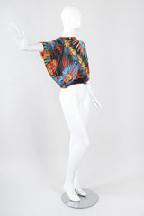 Recess Los Angeles Vintage Jean Paul Gaultier Soleil Soleil Asymmetrical Mesh Batwing Top