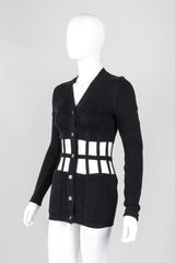 Recess Los Angeles Vintage Jean Paul Gaultier Corset Cage Cardigan Sweater