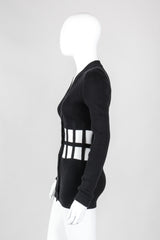 Recess Los Angeles Vintage Jean Paul Gaultier Corset Cage Cardigan Sweater