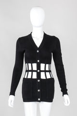 Recess Los Angeles Vintage Jean Paul Gaultier Corset Cage Cardigan Sweater