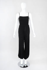 Recess Los Angeles Vintage Jean Paul Gaultier Soleil Convertible Shirred Mesh Harem Jumpsuit