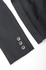 Recess Designer Consignment Vintage Jean Paul Gaultier Femme Wool Corset Waist Jacket Suiting Los Angeles Resale