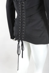 Recess Designer Consignment Vintage Jean Paul Gaultier Femme Wool Corset Waist Jacket Suiting Los Angeles Resale