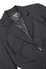 Recess Designer Consignment Vintage Jean Paul Gaultier Femme Wool Corset Waist Jacket Suiting Los Angeles Resale