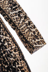 Recess Designer Consignment Vintage Jean Paul Gaultier Soleil Sheer Mesh Velvet Flocked Leopard Scarf Dress Los Angeles Resale