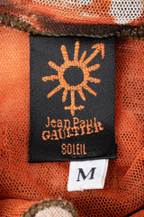 Recess Los Angeles Vintage Jean Paul Gaultier Soleil Sepia Cinema Mesh Sleeveless Top