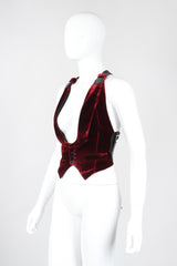 Recess Los Angeles Vintage Jean Paul Gaultier Velvet Corset Vest