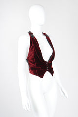 Recess Los Angeles Vintage Jean Paul Gaultier Velvet Corset Vest