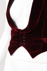 Recess Los Angeles Vintage Jean Paul Gaultier Velvet Corset Vest