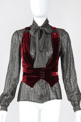 Recess Los Angeles Vintage Jean Paul Gaultier Velvet Corset Vest
