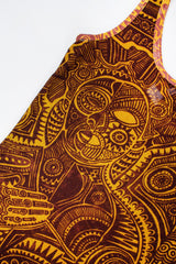 Recess Los Angeles Vintage Jean Paul Gaultier Soleil Tattoo Illusion Mesh Tumeric Tank