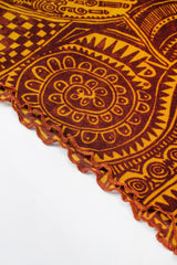 Recess Los Angeles Vintage Jean Paul Gaultier Soleil Tattoo Illusion Mesh Tumeric Tank