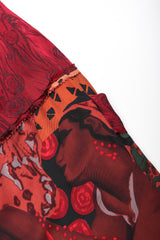 Recess Los Angeles Vintage Jean Paul Gaultier Chut Thai Mixed Print Silk Column Skirt Thai