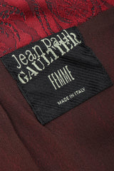 Recess Los Angeles Vintage Jean Paul Gaultier Chut Thai Mixed Print Silk Column Skirt Thai