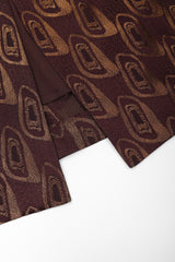 Recess Los Angeles Vintage Jean Paul Gaultier Chut Thai Mixed Print Silk Column Skirt Thai