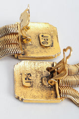 Vintage Jean Paul Gaultier JPG Enamel Rubis Art Deco Clip Back