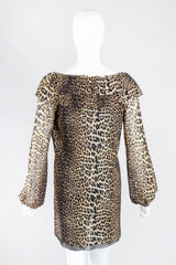 Recess Los Angeles Designer Consignment Vintage Jean Paul Gaultier Soleil Soleil Leopard Mesh Minidress Tunic