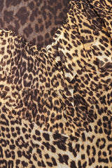 Recess Los Angeles Designer Consignment Vintage Jean Paul Gaultier Soleil Soleil Leopard Mesh Minidress Tunic