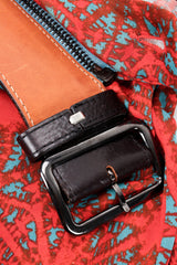 Belted Ruffle Print Skirt