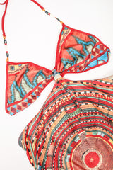 Recess Los Angeles Designer Consignment Vintage Jean Paul Gaultier Soleil Monokini Sarong Halter Dress