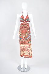 Recess Los Angeles Designer Consignment Vintage Jean Paul Gaultier Soleil Monokini Sarong Halter Dress