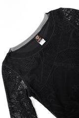 Recess Designer Consignment Vintage Jean Paul Gaultier Soleil Crochet Net Mesh Lace Dress Los Angeles Resale