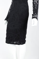 Recess Designer Consignment Vintage Jean Paul Gaultier Soleil Crochet Net Mesh Lace Dress Los Angeles Resale