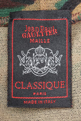 Recess Designer Consignment Vintage Jean Paul Gaultier Mesh Net Camo Camouflage Dress Los Angeles Resale