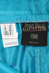 Recess Los Angeles Vintage Jean Paul Gaultier Silk Shantung Zip & Buckle Barbie Pant
