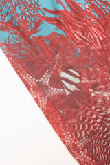 Recess Los Angeles Designer Consignment Vintage Jean Paul Gaultier 90s Soleil Mesh Coral Reef Aquarium Dress