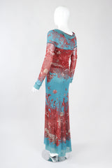 Recess Los Angeles Designer Consignment Vintage Jean Paul Gaultier 90s Soleil Mesh Coral Reef Aquarium Dress