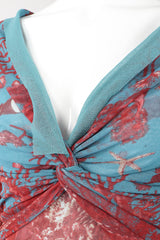 Recess Los Angeles Designer Consignment Vintage Jean Paul Gaultier 90s Soleil Mesh Coral Reef Aquarium Dress