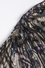 Recess Los Angeles Vintage Jerri Sherman Sheer Lamé Floral Paisley Minidress Tunic