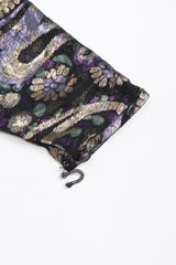 Recess Los Angeles Vintage Jerri Sherman Sheer Lamé Floral Paisley Minidress Tunic