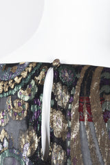 Recess Los Angeles Vintage Jerri Sherman Sheer Lamé Floral Paisley Minidress Tunic