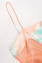 Recess Los Angeles Vintage Jerry Marsch for Mardi Gras Silk Chiffon Watercolor Dress & Top Set