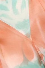 Recess Los Angeles Vintage Jerry Marsch for Mardi Gras Silk Chiffon Watercolor Dress & Top Set