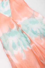 Recess Los Angeles Vintage Jerry Marsch for Mardi Gras Silk Chiffon Watercolor Dress & Top Set