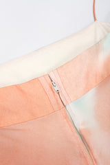 Recess Los Angeles Vintage Jerry Marsch for Mardi Gras Silk Chiffon Watercolor Dress & Top Set