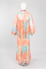Recess Los Angeles Vintage Jerry Marsch for Mardi Gras Silk Chiffon Watercolor Dress & Top Set