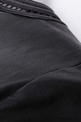 Jean Claude Jitrois Leather Guipure Lace Coat Dress at Recess Los Angeles.