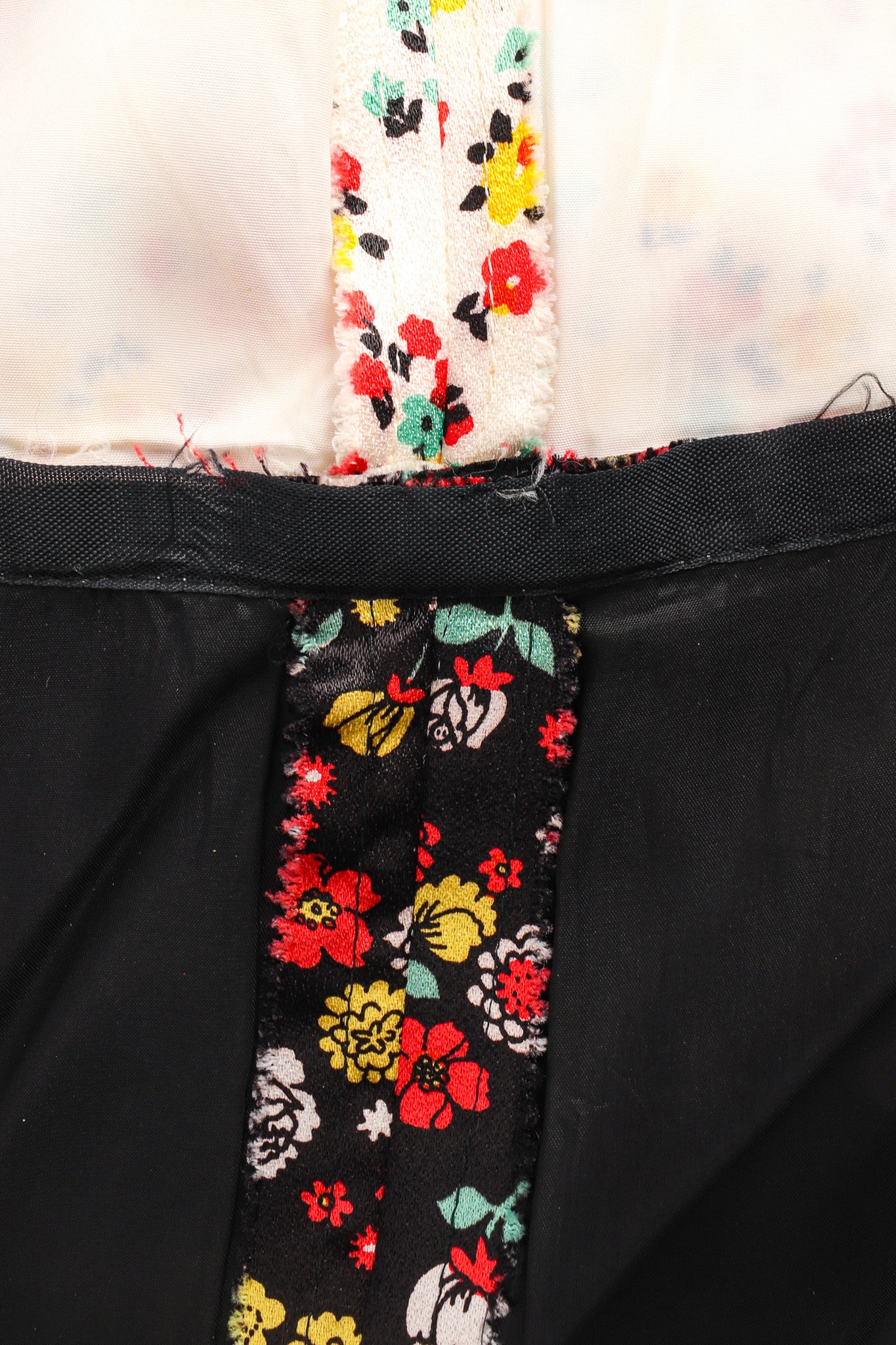Vintage Joan Leslie by Kasper Floral Duster & Pant Set fraying inseam @ Recess LA