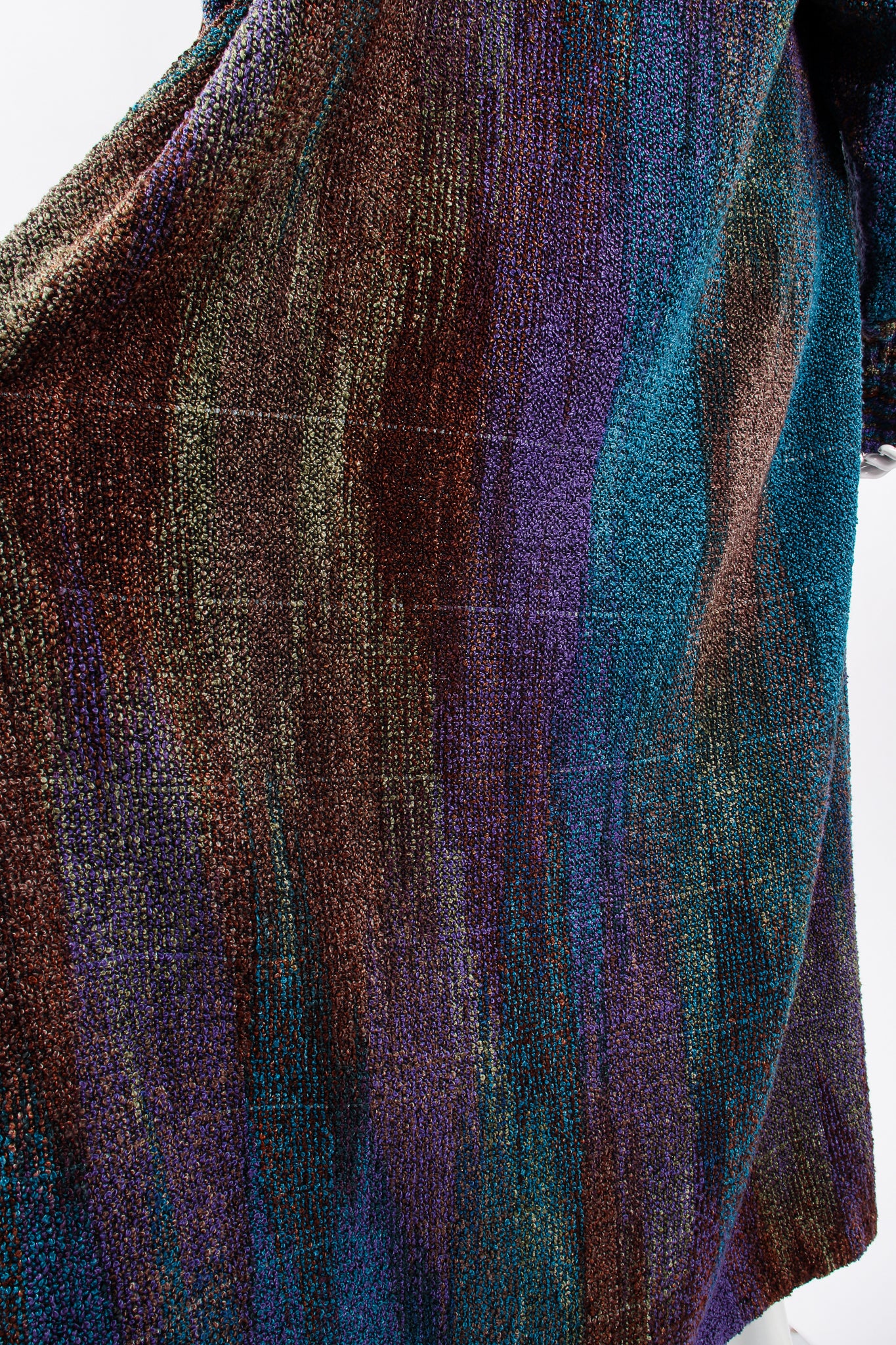 Vintage Joan McGee Ombré Watercolor Silk Chenille Duster fabric detail at Recess Los Angeles