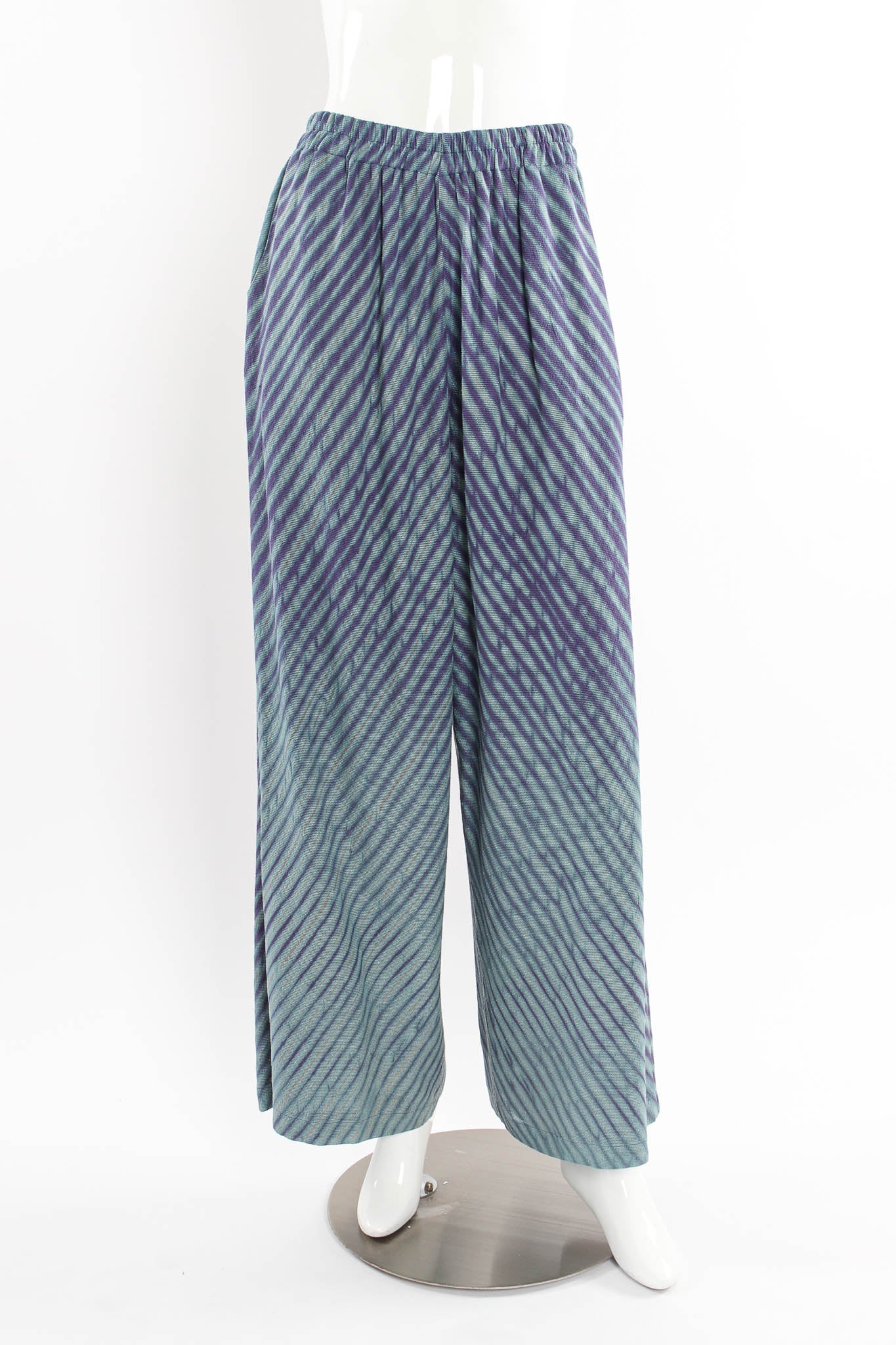 Vintage Joan McGee Tie-Dye Duster, Tank, & Pant (5 Piece Set) mannequin pant front @ Recess Los Angeles
