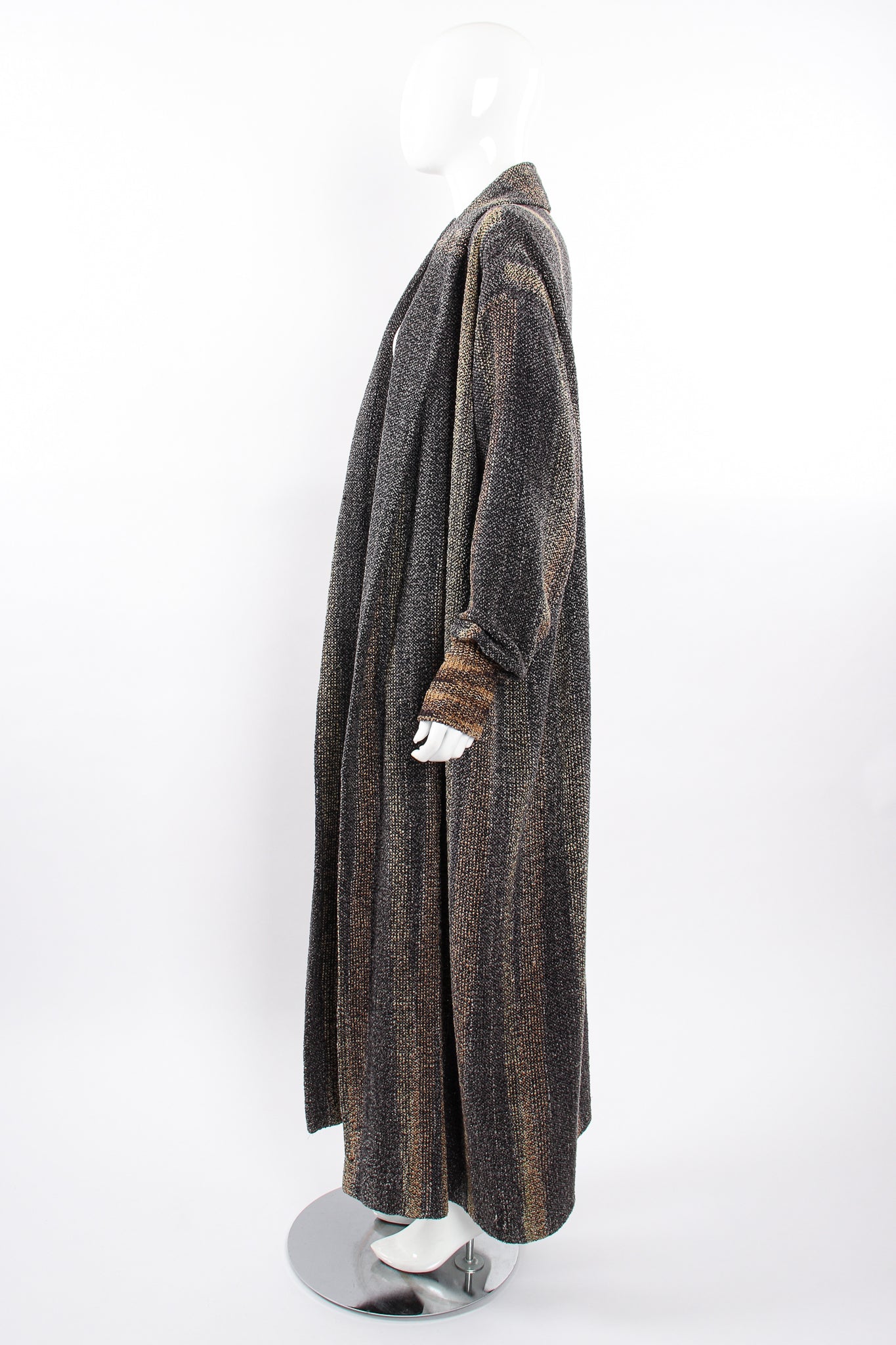 Vintage Joan McGee Ombré Stripe Silk Chenille Duster on Mannequin side at Recess Los Angeles