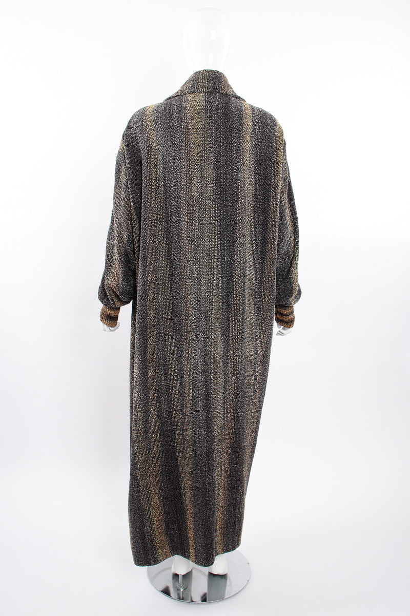 Vintage Joan McGee Ombré Stripe Silk Chenille Duster on Mannequin back at Recess Los Angeles
