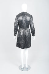 Vintage Joan Leslie by Kasper Sequin Mirror Shirtwaist Dress on Mannequin Back at Recess